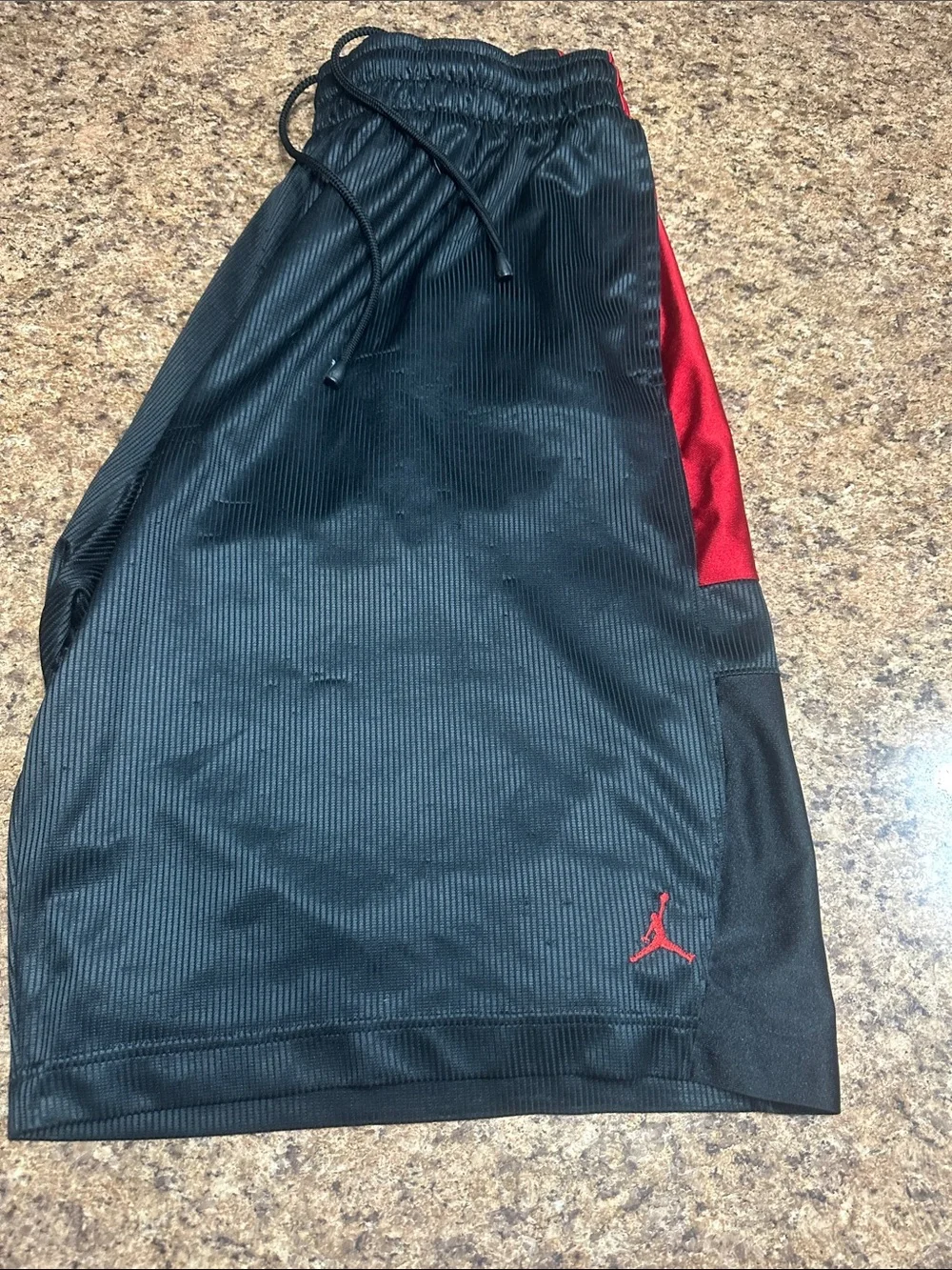 Jordan Black & Red Athletic Basketball Shorts XL